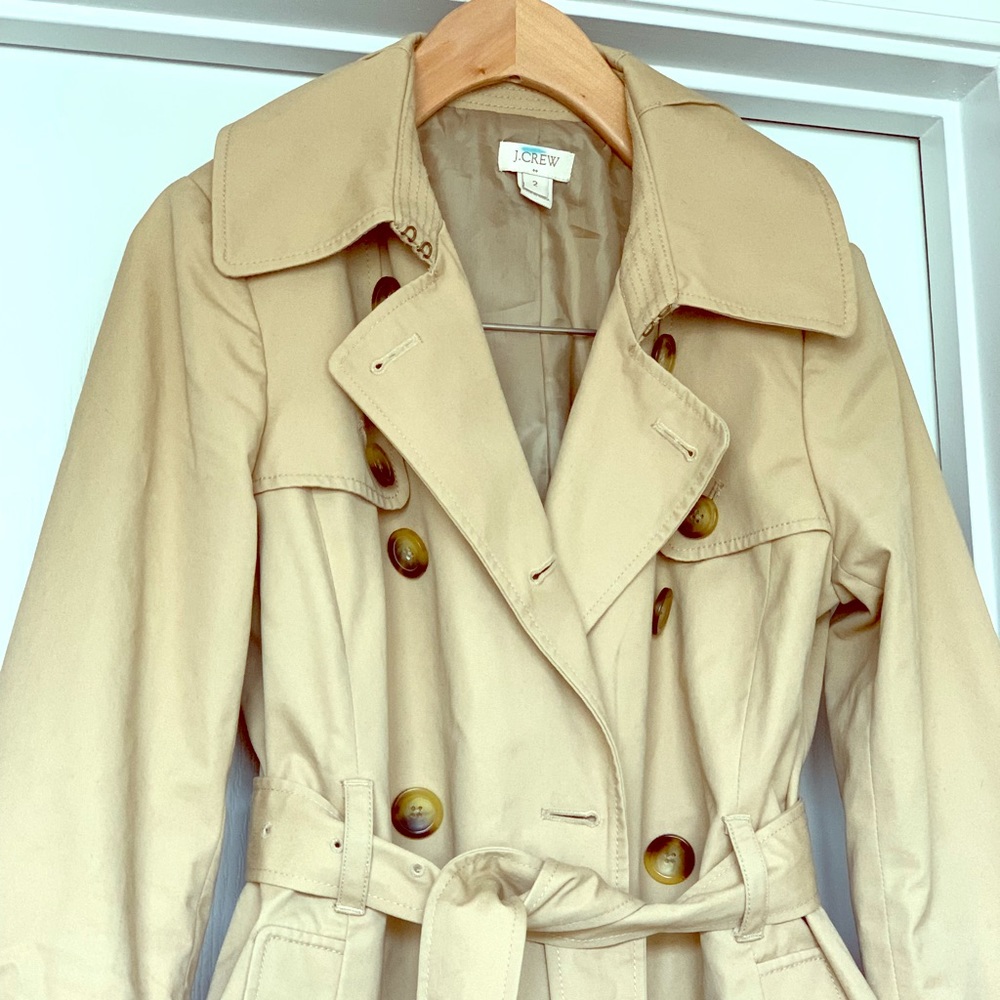 J. Crew Classic Trench Coat size 2